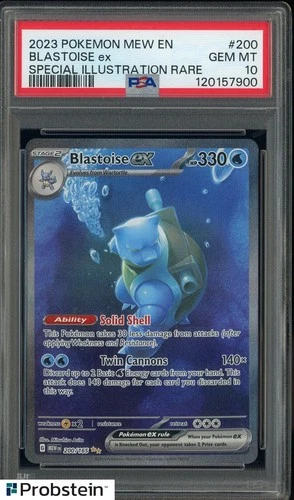 2023 Pokemon MEW EN Special Illustration Rare #200 Blastoise ex PSA 10