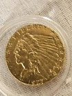 1927 $2.50 Indian Head Quarter Eagle Gold Coin 90% Fine Gold