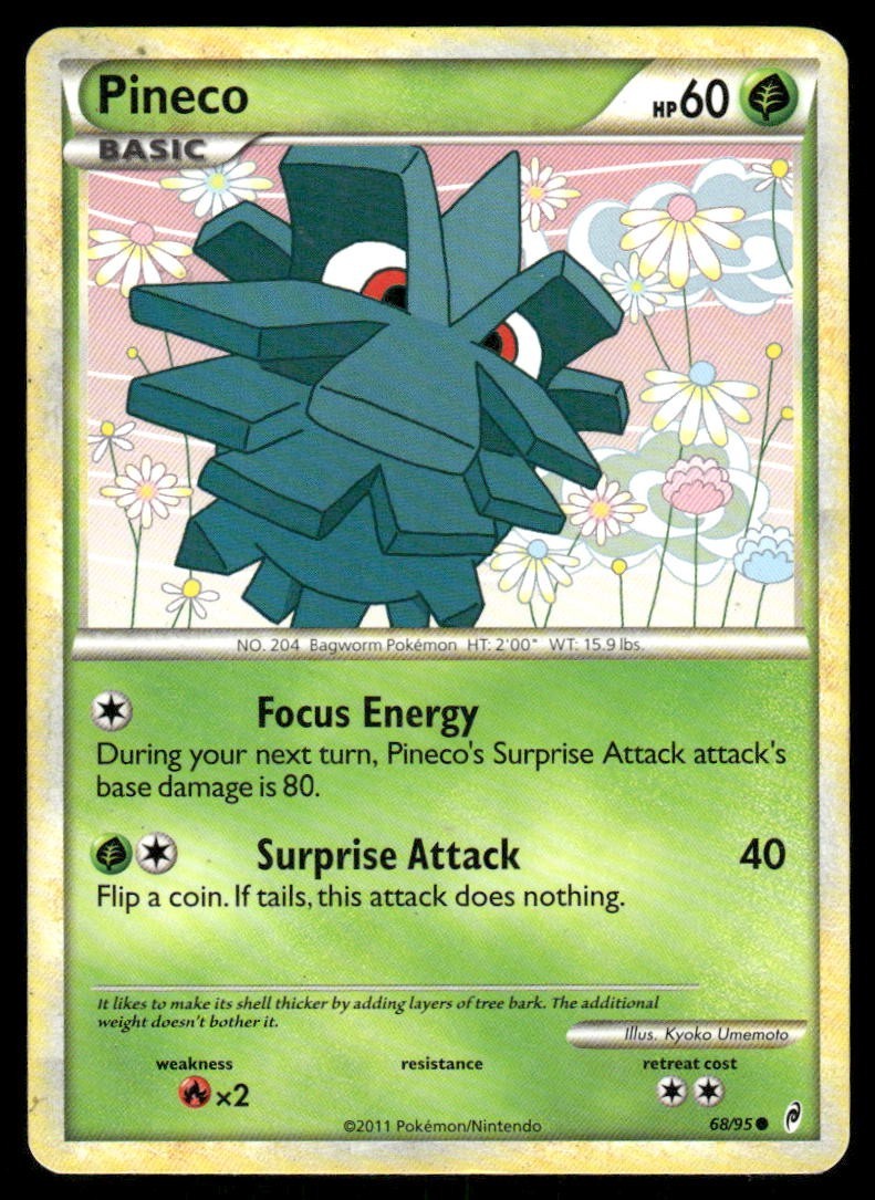 Pokemon Tcg Pineco #68 Pokemon Call of Legends LP
