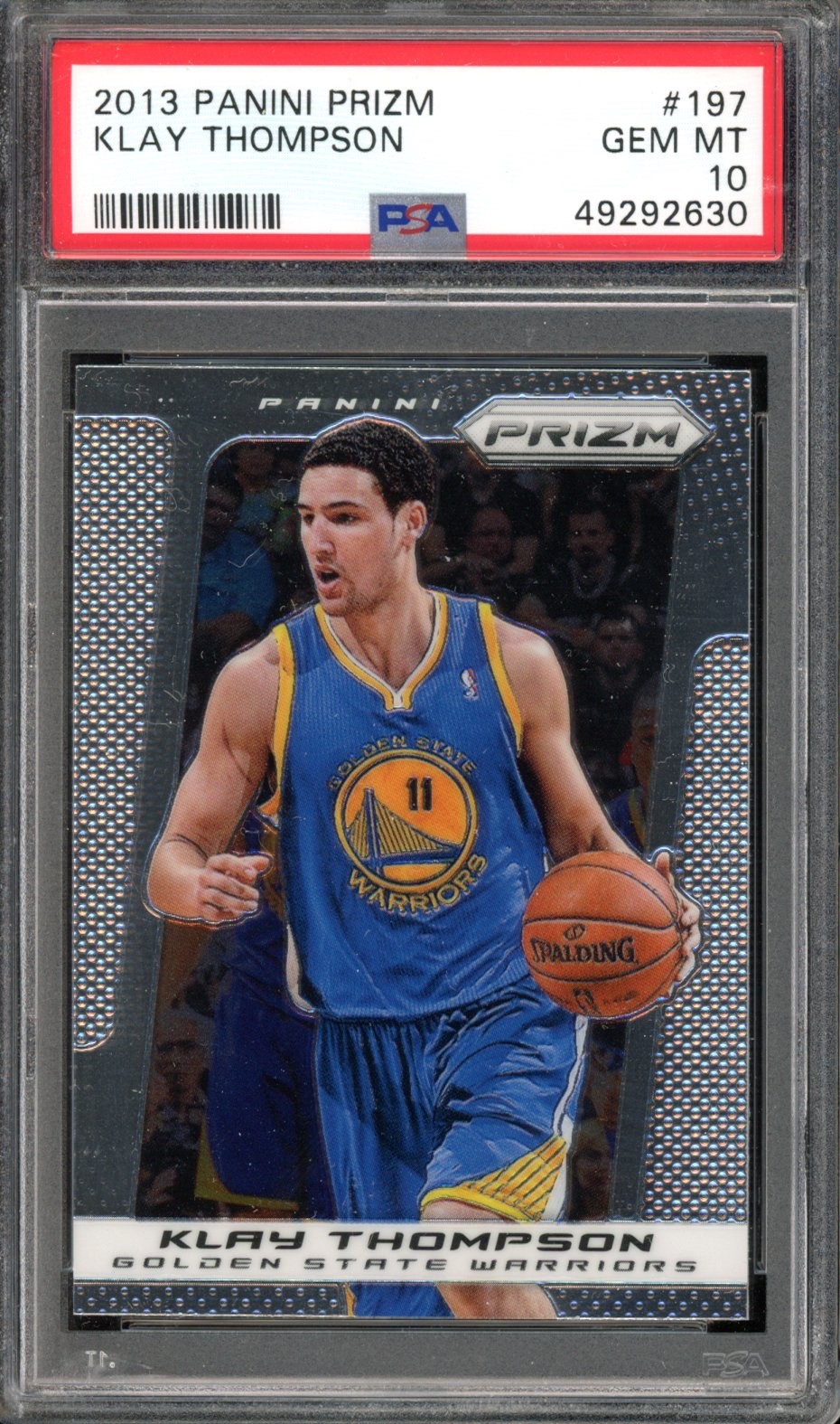 Klay Thompson 2013-14 Panini Prizm #197 PSA 10 Gem Mint