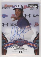 2019 Bowman Draft Under Armour Game Auto 151/199 CJ Abrams #UAN-1 Auto u5x
