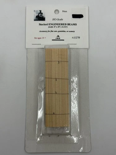 HO Scale JWD Premium Products #11270 DUHA Stacked Engineered Wood Beams Load