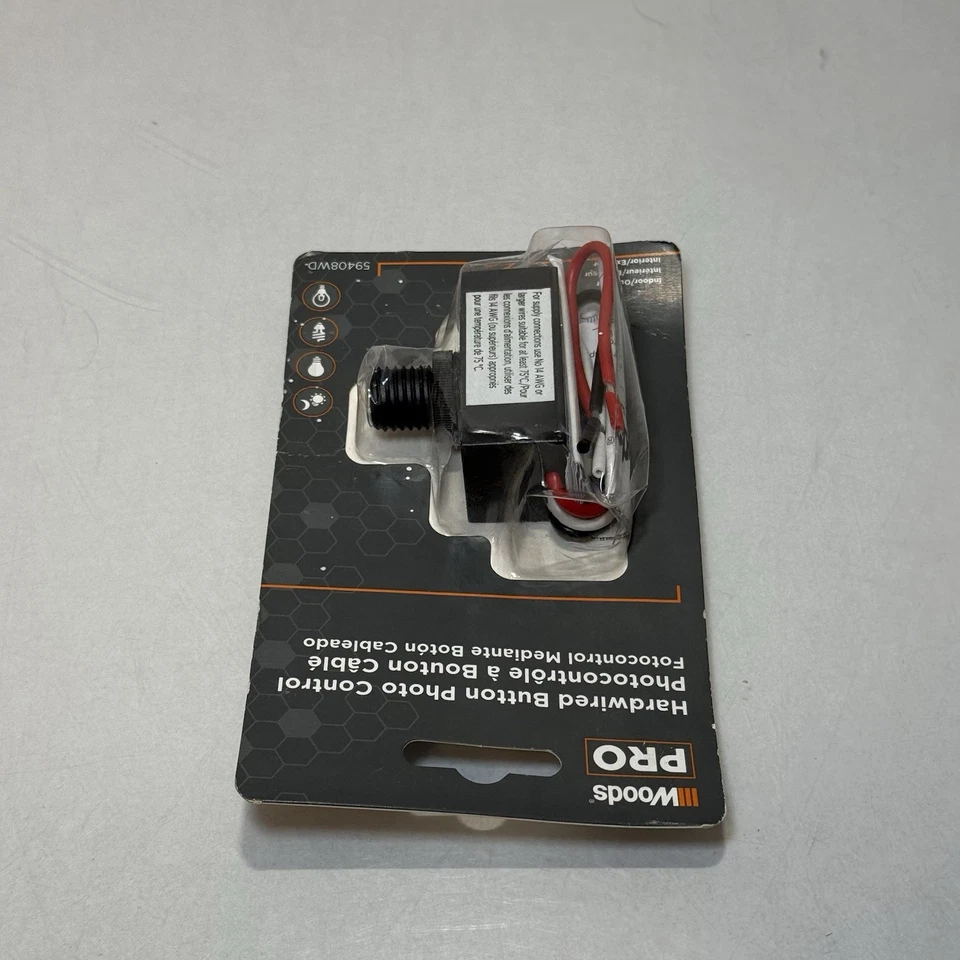 Controle de foto Woods Pro com botão com fio (59441PC) - Prioridade gratuita* - Imagem 3 de 4