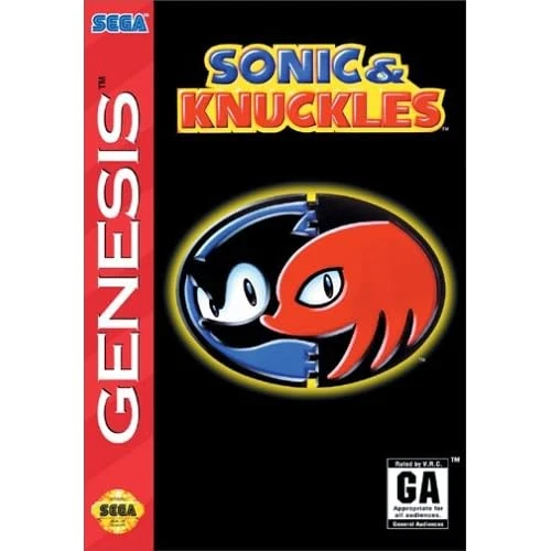Sonic And Knuckles For Sega Genesis Vintage