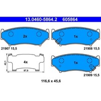 Bremsbelagsatz Scheibenbremse ATE 13.0460-5864.2