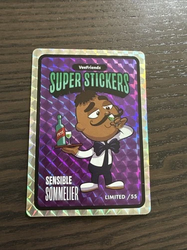 Sensible Sommelier Purple /55  Vee Friends Super Sticker PSA