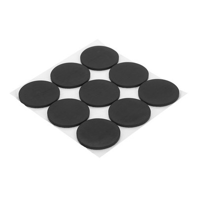 18Pcs Black Self Adhesive Rubber Washers 1-3/8\'' (35x2mm) General Purpose