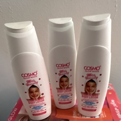 COSMO Glow White Miss Beauty Lightening Body Lotion White 3 Pack