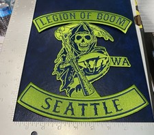 SEATTLE SEAHAWKS LARGE IRON ON PATCH    USA SELLER     LOB