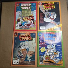 Vintage Looney Tunes Magazine Lot 1990-91 Bugs Bunny 50th Birthday Halloween...