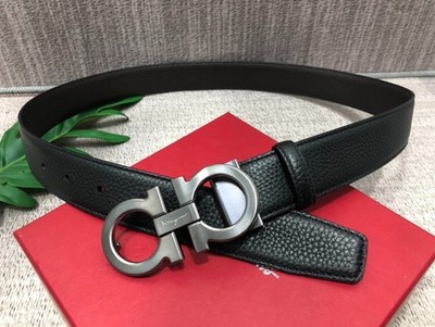 Salvatore Ferragamo Gancini Men's Reversible Leather Belt