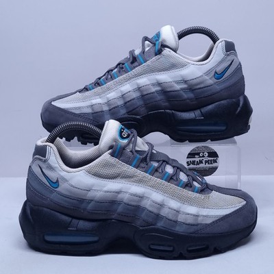 Nike Air Max 95 - UK Größe 6 - Turnschuhe Schwarz Grau Blau Erwachsene Sneaker EUR 39