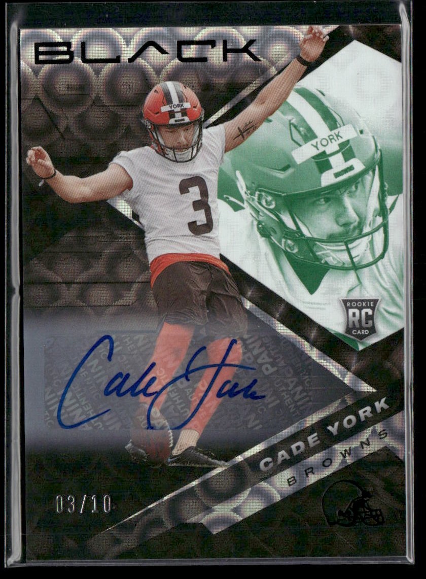 Cade York Panini Black #172 Patch Autograph-Emerald