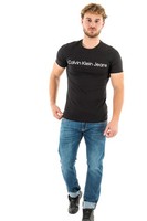 Calvin Klein Herren T-Shirt Kurzarm Core Institutional Logo Slim Tee