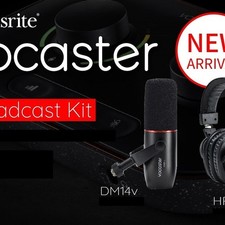 Focusrite Vocaster Broadcast Kit MICROFONO DM14v + Cuffia HP60v  x radio podcast