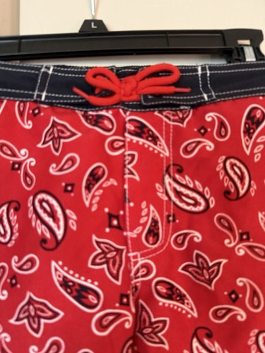 Kitestrings Paisley Bandana Print Swim Trunks Boys Size S - Picture 3 of 9