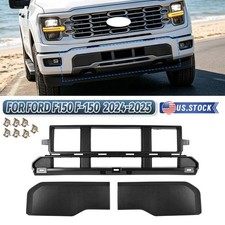 3x Front Bumper Grill Guards Pad Cover For Ford F-150 Front Bumper Guard 24-25