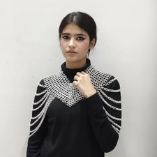 Medieval Women  s Aluminium Butted Chainmail Top, 9mm Rings, Handmade