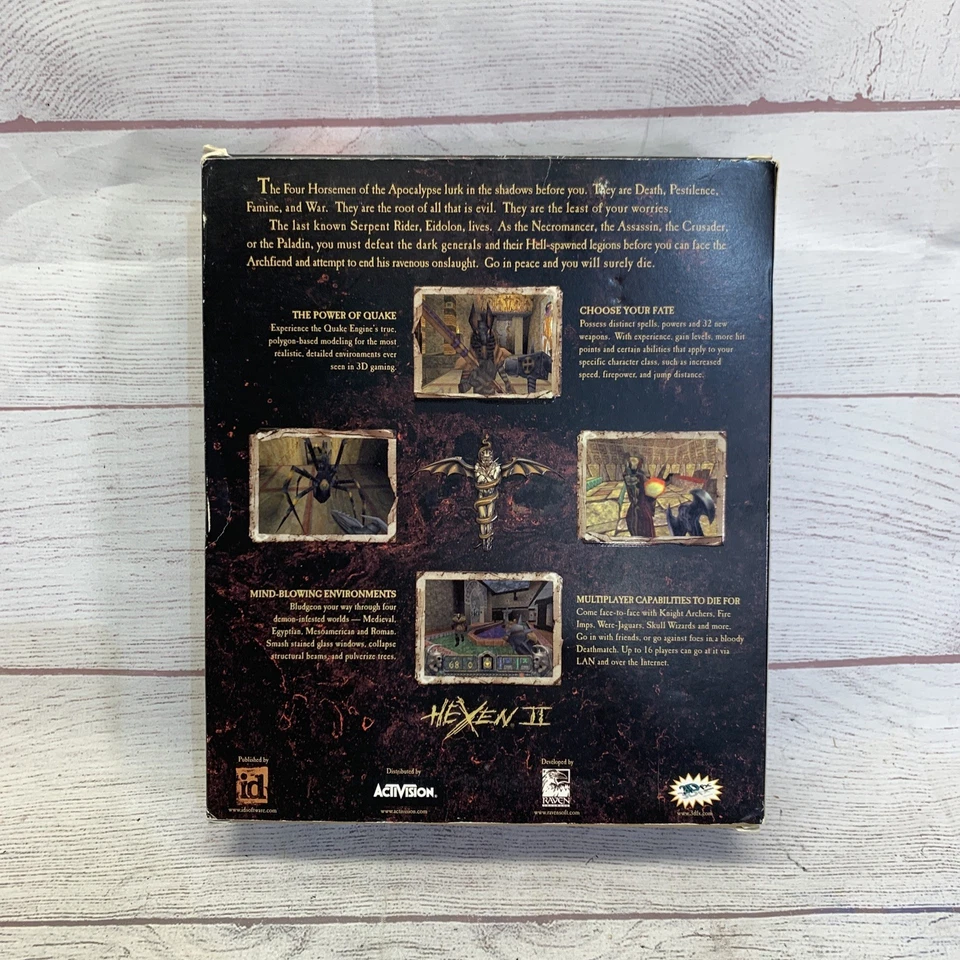 Hexen II 2 PC Game Big Box 1997 - With Reg Cards *very Nice Disc* - Image 2 of 4