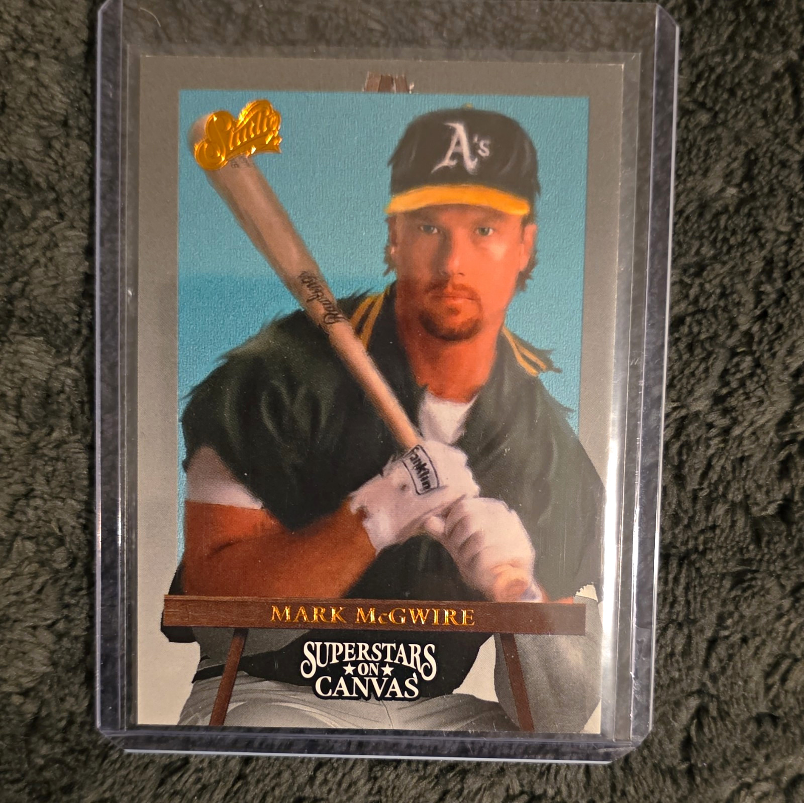 Pinnacle Select 1997 Mark McGwire Athletics Superstars on Canvas #10 Insert