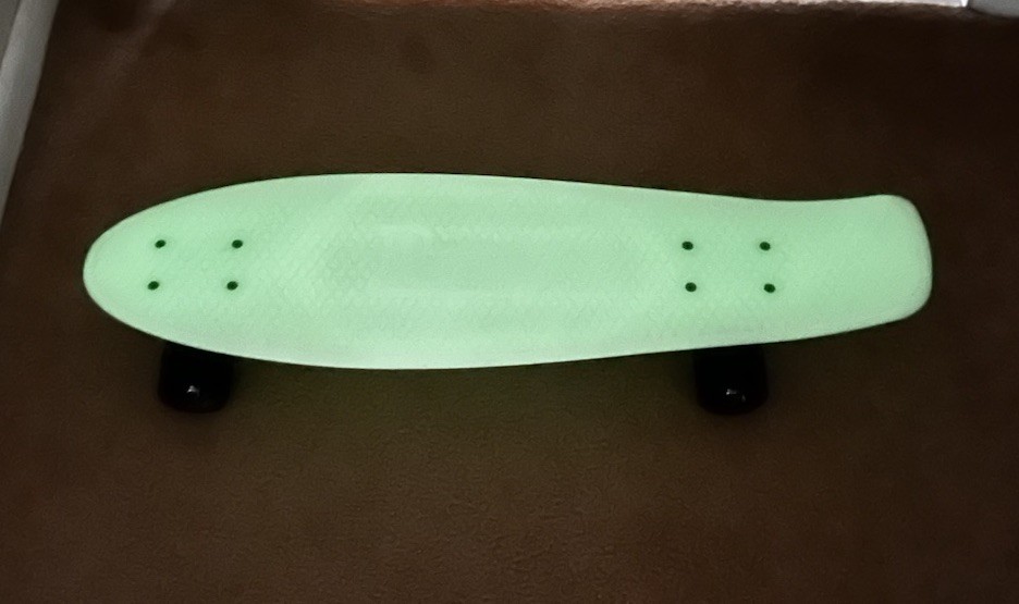 Vtg Penny Nickel Skateboard 27&rdquo; Glow In The Dark White Aus