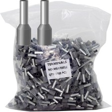 1000pcs AWG10 Gauge Wire Terminal Connector Insulated Cord Pin Ends Terminals