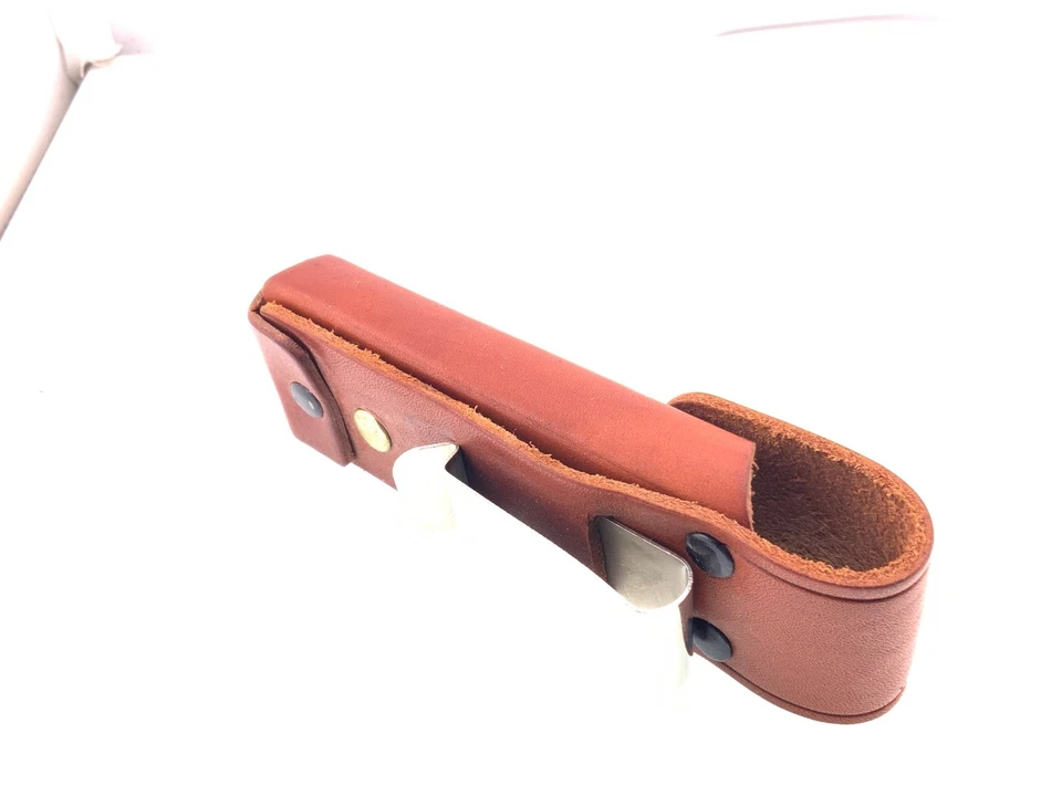 Vintage Gerber Leather Multi Tool Sheath Basketweave 5" SHEATH ONLY! UNUSED - Image 4 of 4