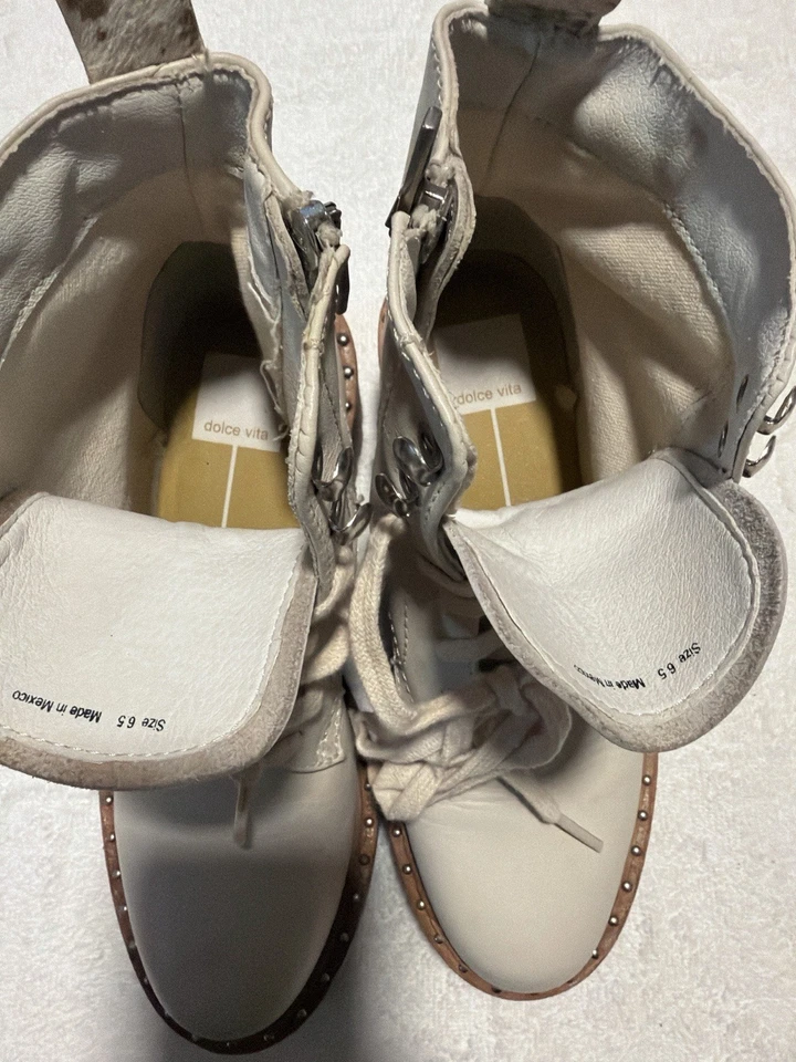 Botas de cuero crema Dolce Vita talla 6,5 Foto 4 de 4