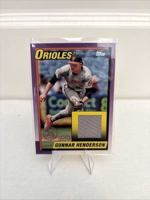 2025 Topps 1990 Game Used Patch Gunnar Henderson T9OR GH Orioles SS