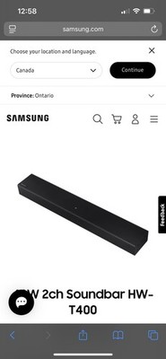 Samsung T400 Sound Bar