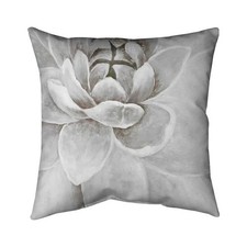 Begin Home Decor 5541-1616-FL88-1 16 x 16 in. Delicate White Chrysanthemum Mo...