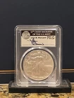 2017 (W) SILVER EAGLE PCGS MS70 FS MERCANTI SIGNED STRUCK AT WEST POINT LABEL