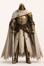 Golden Templar Knight Armor Set  Handmade Medieval Crusader Armor  Full Plate