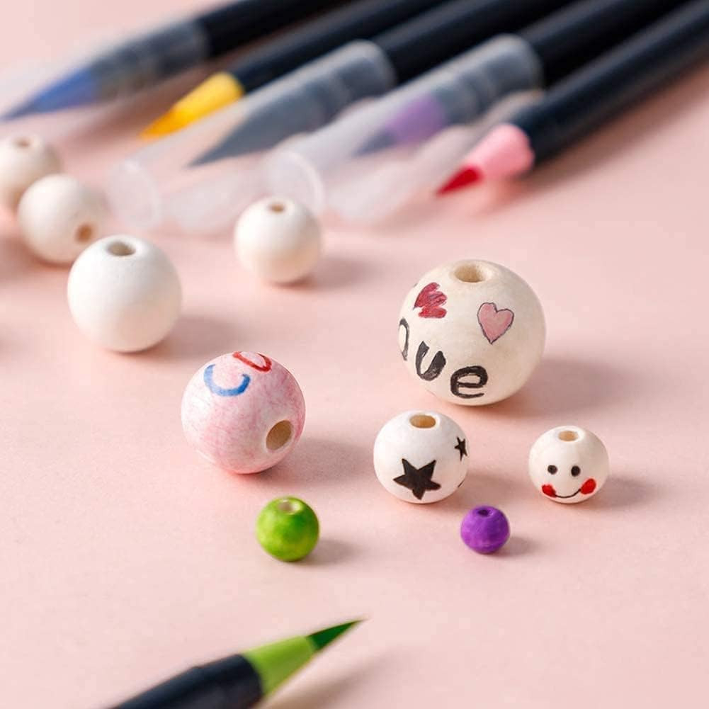 1000pcs 6MM Wood Beads Natural Unfinished Round Wooden Loose Beads Wood Spacer B