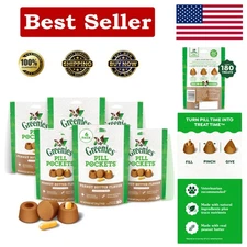 Vet-Recommended Large Dog Pill Pockets with Peanut Butter Flavor - 180 Count