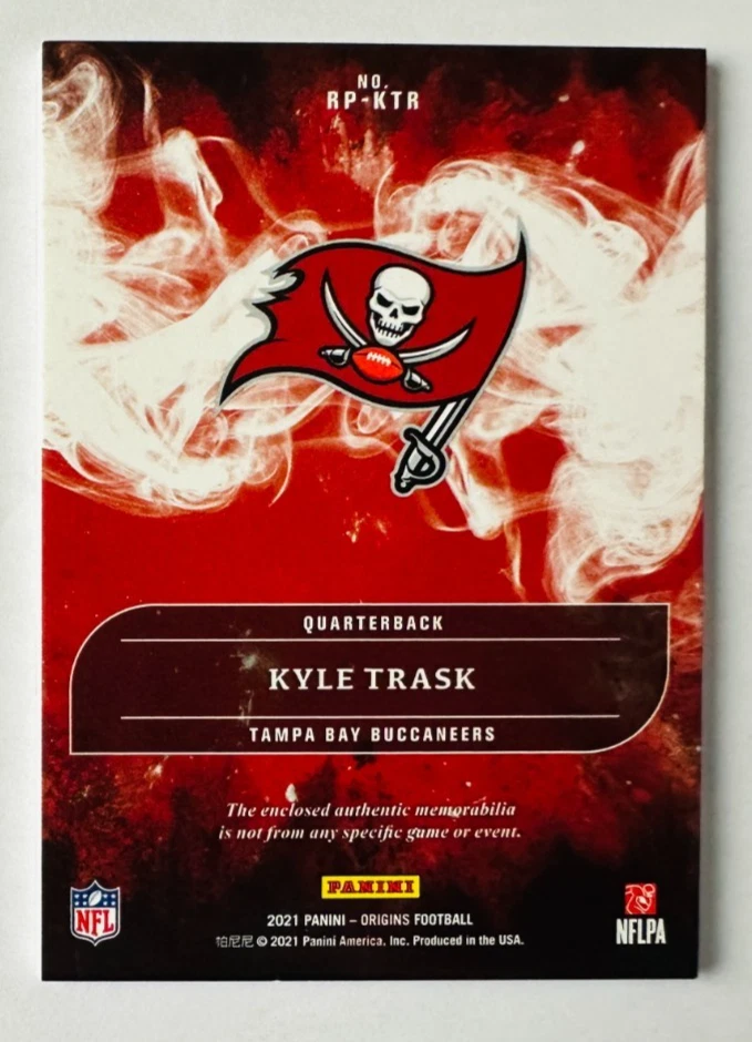2021 Panini Origins Kyle Trask Jersey PATCH RC SP #/199 Buccaneers Rookie! - Image 2 of 3