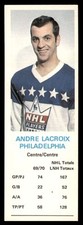 1970 Dad's Cookies Andre Lacroix Philadelphia Flyers #NNO EX XX1268