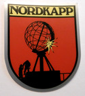 Souvenir-Aufkleber Nordkapp Weltkugel Nordkap Norge Mittsommer Norwegen WoMo