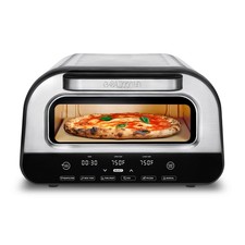 Gourmia Indoor 12" Pizza Oven, Cordierite Stone, Adjustable Burners, 6 Presets