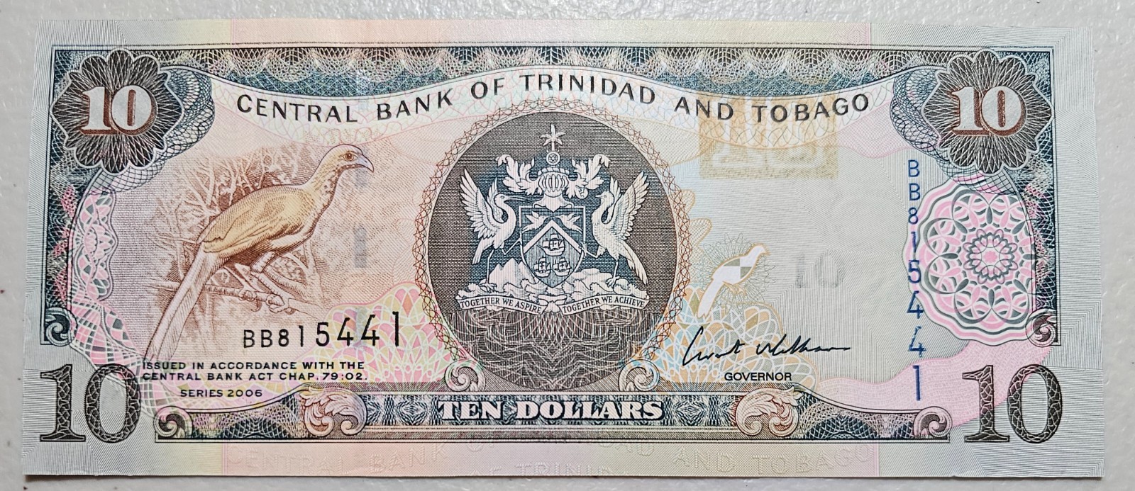Trinidad & Tobago 10 Dollars 2006 Unc