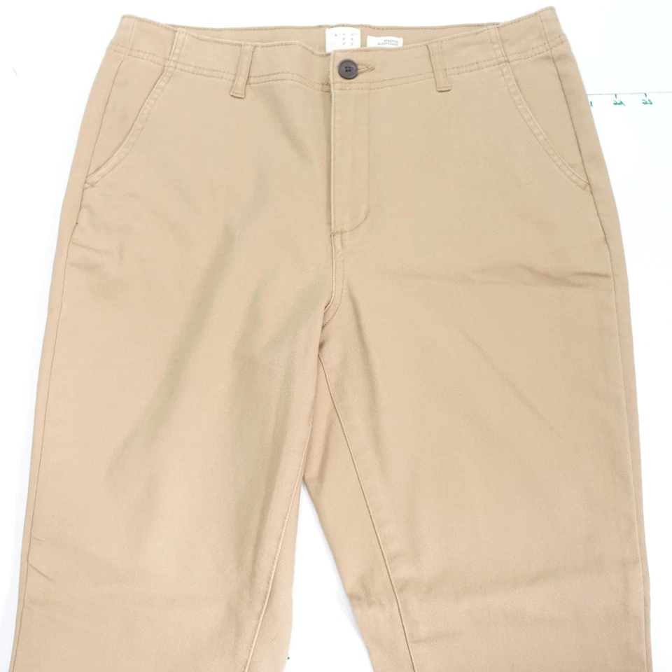 A New Day Elastizado Stretch Chino Pants Women 12 Beige Cotton Classic Skinny - Image 3 of 4