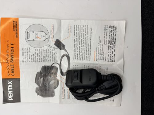 Pentax Cable Switch Type F Remote Shutter Release - UNTESTED S9