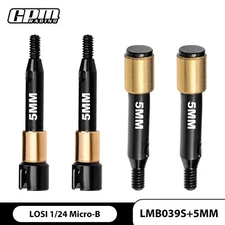GPM Carbon Steel Front & Rear Drive Shafts +5mm Wide LOSI 1/24 Micro-B / Micro-T