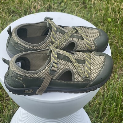 Chaco Odyssey Sandals Big Kids Size Olive Green Closed Toe Water Shoe  Sport