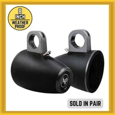 Audiopipe APMP-800ETW Multipurpose Speaker Enclosure for 8” Marine Speaker PAIR