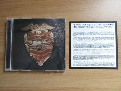 The Prodigy    Their Law - The Singles 1990-2005 Korea Orig 2 CD RARE NO BARCODE
