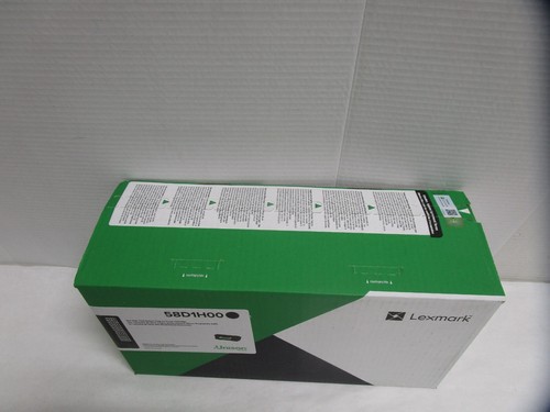 GENUINE LEXMARK 58D1H00 BLACK Toner Cartridge High Yield NEW SEALED SHIPS FREE! - 第 2/10 張圖片