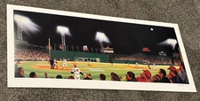 Fenway Park 1991 Purdom LE Signed Numbered Print on Paper Art Baseball 16x33