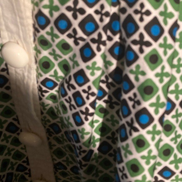 Donna Morgan Button Down Retro Patterned Dress Si… - image 9