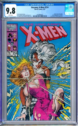 Uncanny X-Men 214 CGC Graded 9.8 NM/MT Marvel Comics 1987